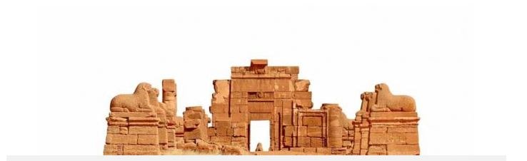 Đền thờ Amun. Địa điểm khảo cổ tại Jebel Barkal, Napata. Quần thể kim tự tháp Meroë được xây dựng cách đây khoảng năm 720 - 300 trước Công nguyên, với các hoa văn trang trí trên nền kim tự tháp mang đậm ảnh hưởng từ nền văn hóa Ai Cập, Hi Lạp và Rome (thuộc Ý). Trong quần thể kim tự tháp có lăng mộ của các vị vua và hoàng hậu trị vì vương quốc Meroitic trong thời gian năm 800 - 350 trước Công nguyên.