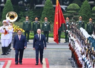 Thủ tướng Phạm Minh Chính chủ trì lễ đón chính thức thủ tướng Đức
