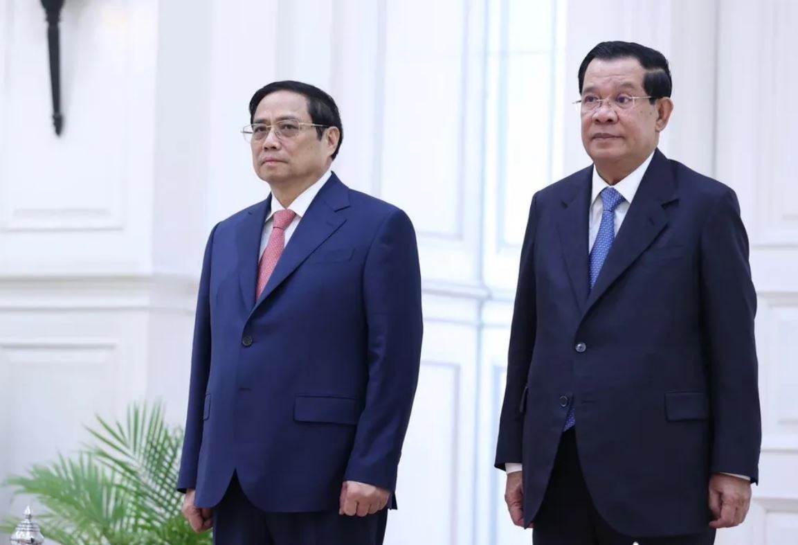 Thủ tướng Phạm Minh Chính và Thủ tướng Hun Sen.