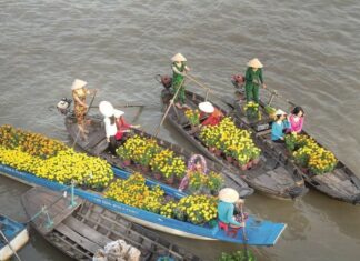 Chợ nổi gắn liền sự phát triển giao thông đường thủy ở Nam Bộ, nhất là ghe thương hồ buôn bán với phương thức “mua tận gốc bán tận ngọn.