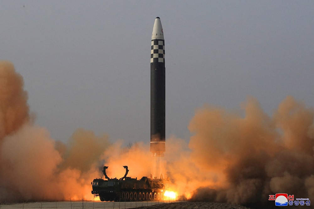Triều Tiên liên tục thực hiện các vụ phóng tên lửa trong năm nay. Ảnh: KCNA.