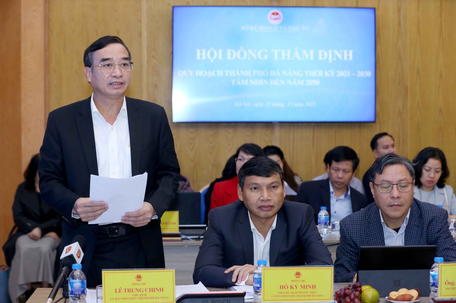 Chủ tịch UBND TP. Đà Nẵng Lê Trung Chinh phát biểu tại hội nghị.
