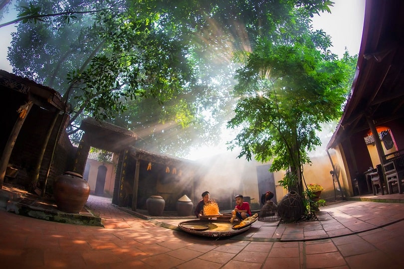 Một góc làng cổ Đường Lâm, thị xã Sơn Tây, thành phố Hà Nội.