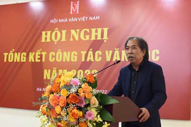 Nha tho Nguyen Quang Thieu – Bi thu Dang doan Chu tich Hoi Nha van Viet Nam min 800x533 - Hội nghị tổng kết công tác văn học năm 2022