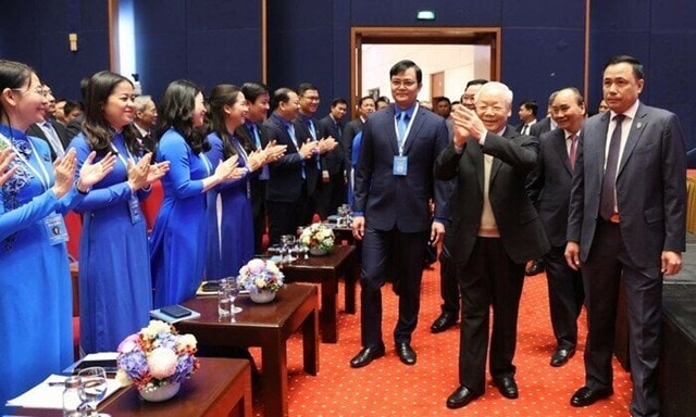 Tổng Bí thư Nguyễn Phú Trọng dự phiên trọng thể Đại hội Đoàn toàn quốc