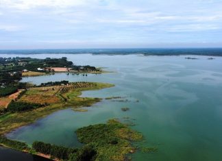 Cảnh sắc mùa khô ở vùng lòng hồ Trị An Cảnh sắc mùa khô ở vùng lòng hồ Trị An