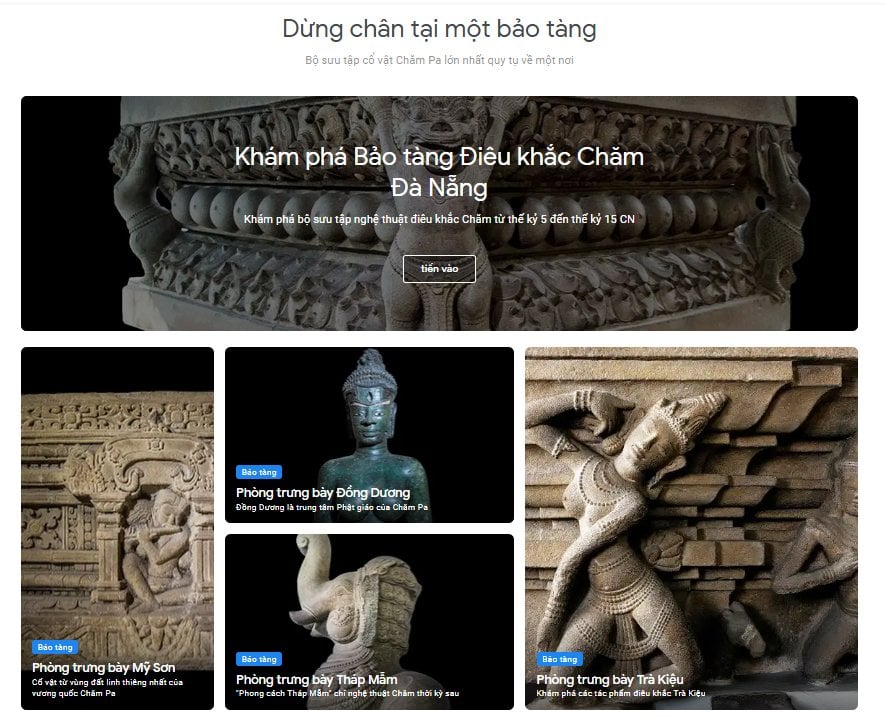 Hien vat tai Bao tang Dieu khac Cham Da Nang min - Số hóa Bảo tàng – Mở ra thế giới phẳng cho di sản ( Kỳ 1)