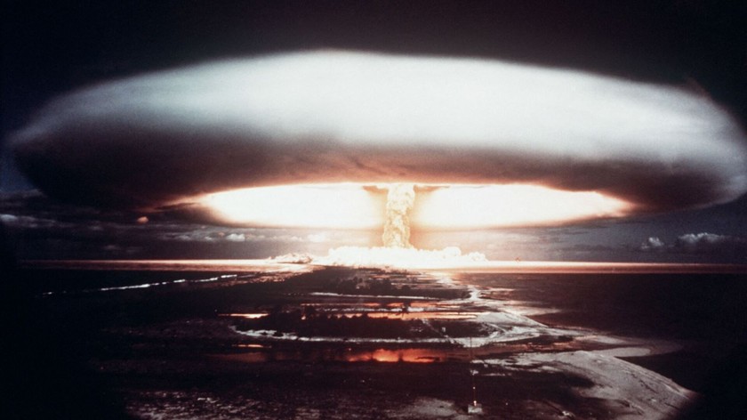 Hinh anh mot vu thu o dao san ho Mururoa vao nam 1971 min - Các nhà khoa học phát hiện nơi ẩn náu tốt nhất nếu xảy ra thảm hoạ hạt nhân