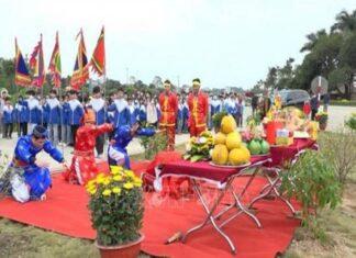 Tái hiện lễ thượng nêu ngày Tết tại Thành nhà Hồ Tái hiện lễ thượng nêu ngày Tết tại Thành nhà Hồ