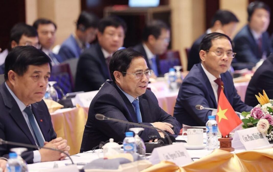 Thủ tướng Phạm Minh Chính và Thủ tướng Lào đồng chủ trì Kỳ họp lần thứ 45 Ủy ban liên chính phủ