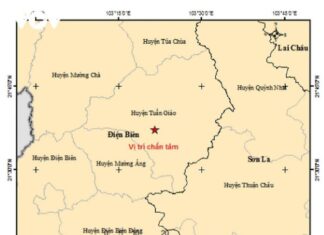 Động đất 3,2 độ richter xảy ra trong đêm tại Điện Biên