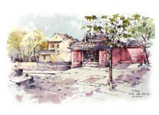 Chùa Cầu - Tác giả: Lam Yên