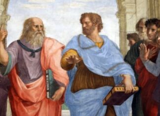 Bức họa Trường Athena (1509-1511) mô tả các triết gia Hy Lạp cổ đại nổi tiếng của họa sĩ Raphael.