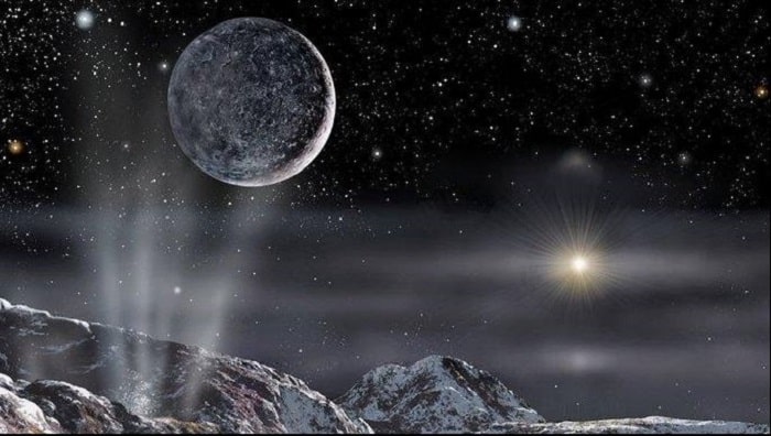Charon nhin tu Sao Diem Vuong min - Phát hiện không ngờ ở mặt trăng của hành tinh 'có thể có sự sống'
