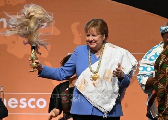 Cuu Thu tuong Duc Angela Merkel min - Giải thưởng hòa bình UNESCO vinh danh cựu Thủ tướng Đức Angela Merkel