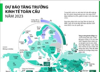 Dự báo tăng trưởng GDP của các quốc gia trên thế giới năm 2023