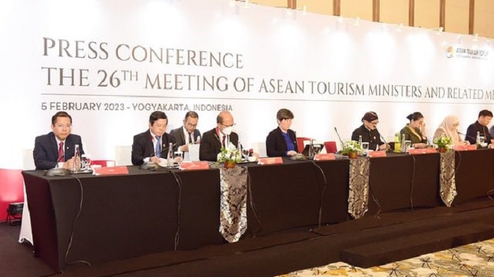 Họp báo Hội nghị Bộ trưởng Du lịch ASEAN.