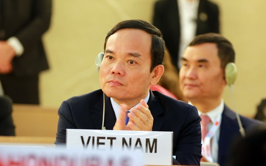 Pho Thu tuong Tran Luu Quang du Phien hop cap cao khoa 52 min - Phó Thủ tướng Trần Lưu Quang phát biểu tại Hội đồng Nhân quyền Liên Hợp Quốc