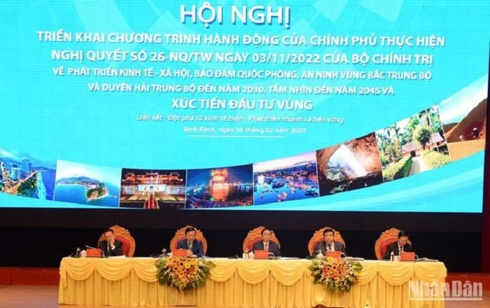 Thu tuong Pham Minh Chinh chu tri Hoi nghi min - Liên kết - Đột phá từ kinh tế biển - Phát triển nhanh và bền vững