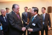 Phó Thủ tướng Trần Hồng Hà gặp Tổng thống Tajikistan và lãnh đạo FAO, UNFPA
