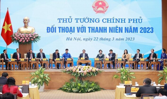 10 min 12 708x420 - Hình ảnh Thủ tướng Phạm Minh Chính tham gia đối thoại với thanh niên