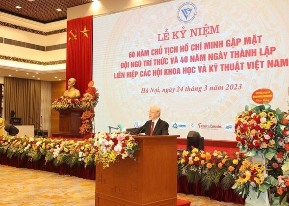 Tổng B&iacute; thư Nguyễn Ph&uacute; Trọng ph&aacute;t biểu chỉ đạo. (Ảnh: Tr&iacute; Dũng/TTXVN)