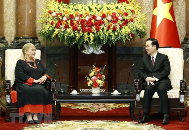 Chủ tịch nước V&otilde; Văn Thưởng tiếp cựu Tổng thống Chile Michelle Bachelet 4