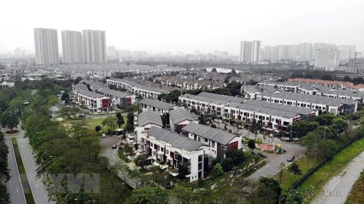 C&aacute;c dự &aacute;n chung cư cao cấp trong Khu đ&ocirc; thị Gamuda Gaderns tại H&agrave; Nội do Tập đo&agrave;n bất động sản Malaysia-Gamuda Land đầu tư. (Ảnh: Danh Lam/TTXVN)