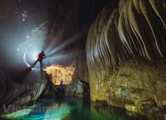 Hành trình khám phá thác nước tuyệt đẹp trong hang động triệu năm