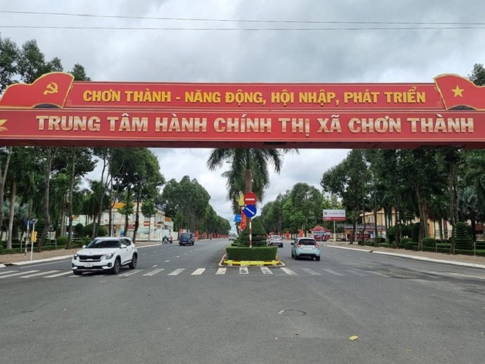Cao tốc TP HCM – Thủ Dầu Một – Chơn Thành kết thúc điểm cuối tại thị xã Chơn Thành, tỉnh Bình Phước