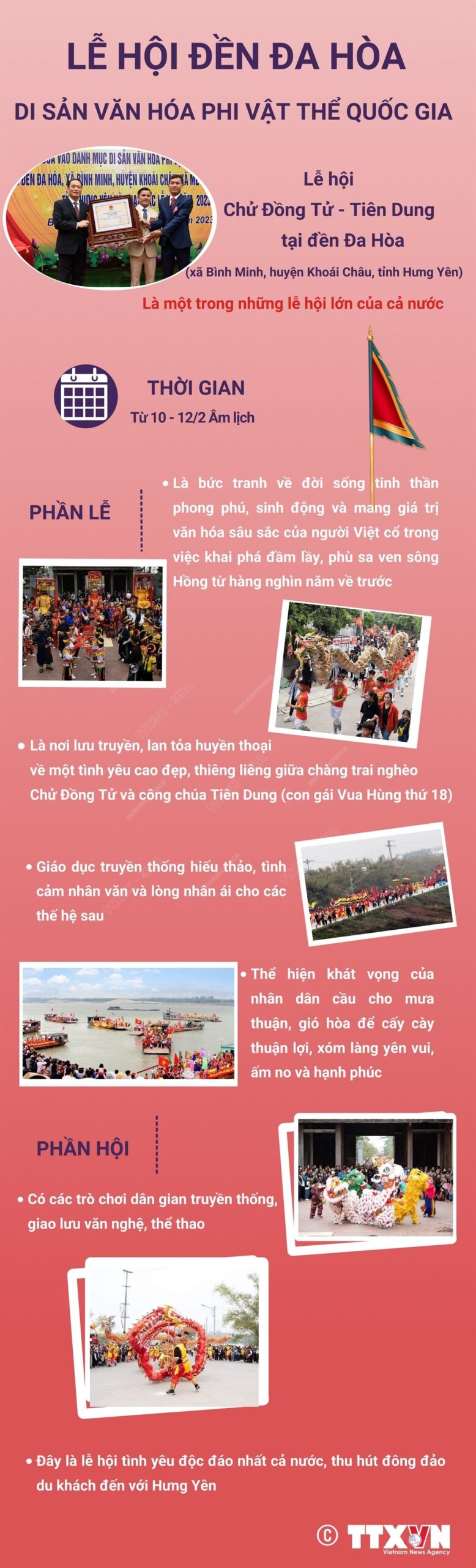 Lễ hội đền Đa Hòa là Di sản văn hóa phi vật thể quốc gia