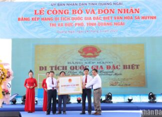 Quảng Ngãi đón nhận Bằng xếp hạng di tích quốc gia đặc biệt Văn hóa Sa Huỳnh