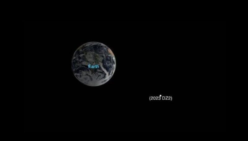 Tieu hanh tinh 2023 DZ2 va Trai Dat min 800x457 - Ngày mai, tiểu hành tinh 'có khả năng va chạm Trái Đất năm 2026' xuất hiện