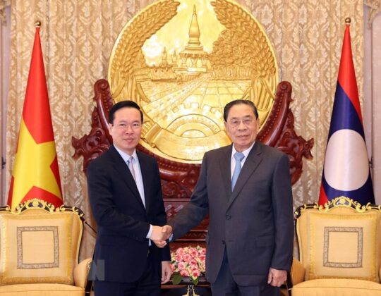 1 min 21 540x420 - Chủ tịch nước Võ Văn Thưởng thăm các vị nguyên lãnh đạo của Lào