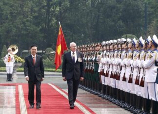 Chủ tịch nước Võ Văn Thưởng chủ trì lễ đón Toàn quyền Australia