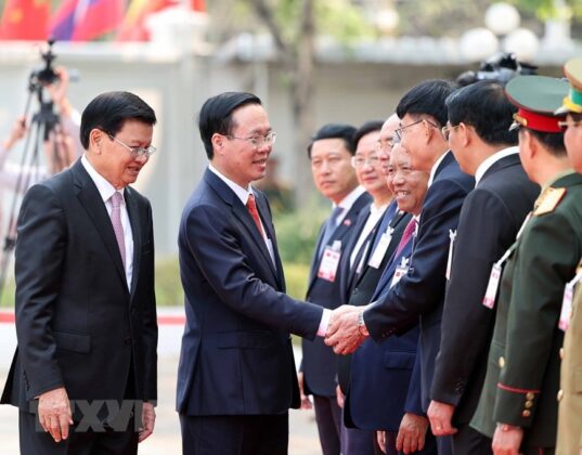 14 min 4 537x420 - Lễ đón Chủ tịch nước Võ Văn Thưởng thăm chính thức Lào
