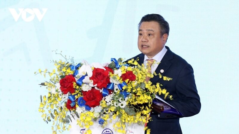 Chủ tịch UBND thành phố Hà Nội Trần Sỹ Thanh phát biểu khai mạc hội nghị