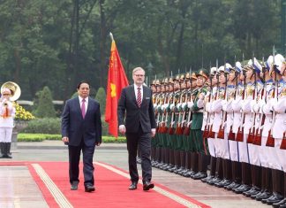 Thủ tướng Phạm Minh Chính chủ trì Lễ đón Thủ tướng Cộng hòa Séc