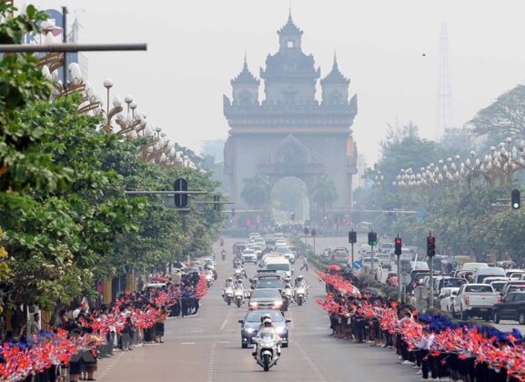 8 min 11 577x420 - Lễ đón Chủ tịch nước Võ Văn Thưởng thăm chính thức Lào
