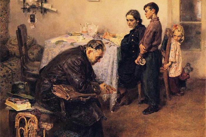 Bức tranh Đã trở về của họa sĩ Sergey Grigoriev.