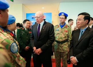 Chủ tịch nước Võ Văn Thưởng và Toàn quyền Úc thăm Cục Gìn giữ Hòa bình Việt Nam