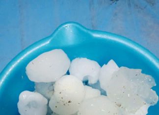 Lào Cai xuất hiện mưa đá