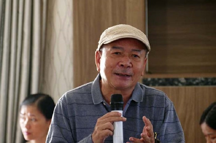 Nhà thơ Văn Công Hùng chi hội Gia Lai phát biểu