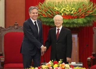 Những hình ảnh Tổng Bí thư Nguyễn Phú Trọng tiếp Ngoại trưởng Mỹ Antony Blinken