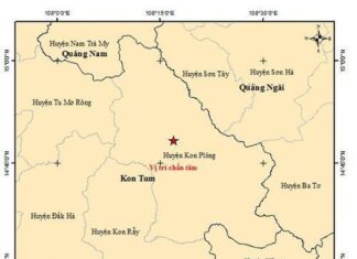 Sáng nay, Kon Tum động đất 3.1 độ
