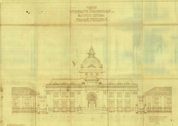 Viện Đại học Đ&ocirc;ng Dương: Năm 1902, ch&iacute;nh quyền Ph&aacute;p đ&atilde; c&oacute; dự kiến x&acirc;y dựng cơ sở vật chất cho Trường Y khoa, sau n&agrave;y l&agrave; Trường Đại học Đ&ocirc;ng Dương ph&ecirc; duyệt năm 1907. Địa điểm dự kiến đặt ở g&oacute;c đại lộ Carreau (L&yacute; Thường Kiệt) v&agrave; đại lộ Jaur&eacute;guiberry (Quang Trung) nhưng kh&ocirc;ng thực hiện được, sau chuyển về đại lộ Bobillot (L&ecirc; Th&aacute;nh T&ocirc;ng).