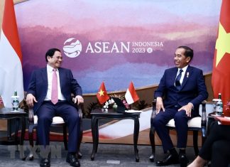 [Photo] Thủ tướng Phạm Minh Chính gặp Tổng thống Indonesia Joko Widodo