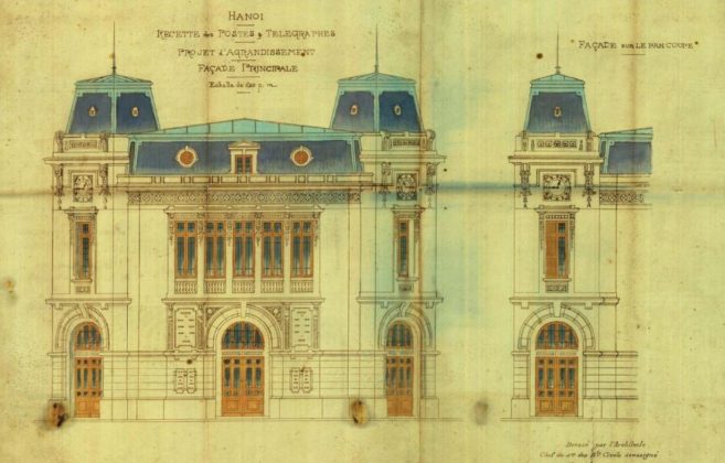 Sở T&agrave;i ch&iacute;nh Đ&ocirc;ng Dương: Cuối năm 1924, dự &aacute;n x&acirc;y dựng Sở T&agrave;i ch&iacute;nh Trước bạ được ph&ecirc; duyệt theo thiết kế của kiến tr&uacute;c sư trưởng Ernest H&eacute;brard với kiểu kiến tr&uacute;c gần với văn h&oacute;a &Aacute; đ&ocirc;ng ph&ugrave; hợp với đặc điểm kh&iacute; hậu Việt Nam. H&atilde;ng Verneuil & Gravereaud tr&uacute;ng thầu v&agrave; thi c&ocirc;ng c&ocirc;ng tr&igrave;nh năm 1925. C&ocirc;ng tr&igrave;nh được nghiệm thu ch&iacute;nh thức năm 1928.