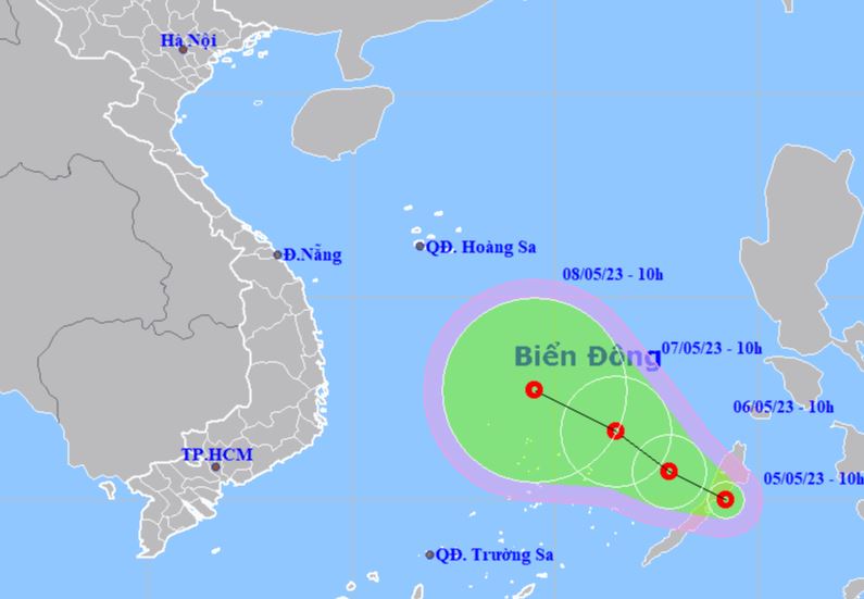 Ap thap nhiet doi du bao se di vao Bien Dong min - Áp thấp nhiệt đới vào Biển Đông, miền Trung giảm nắng nóng