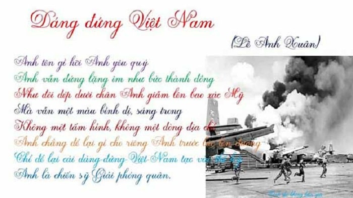 Bai tho Dang dung Viet Nam min - Nhà thơ Lê Anh Xuân: Dáng đứng Việt Nam, tạc vào thế kỷ - Tác giả: Trần Mạnh Thường